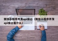 微信小程序开发api接口（微信小程序开发api接口是什么）